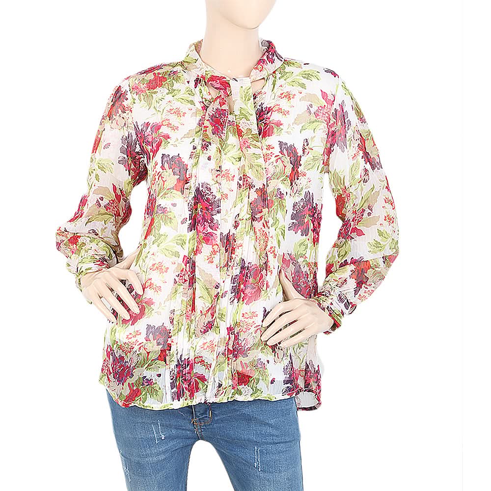 Women's Western Top With Front Pleats - Multi, Women, T-Shirts And Tops, Chase Value, Chase Value