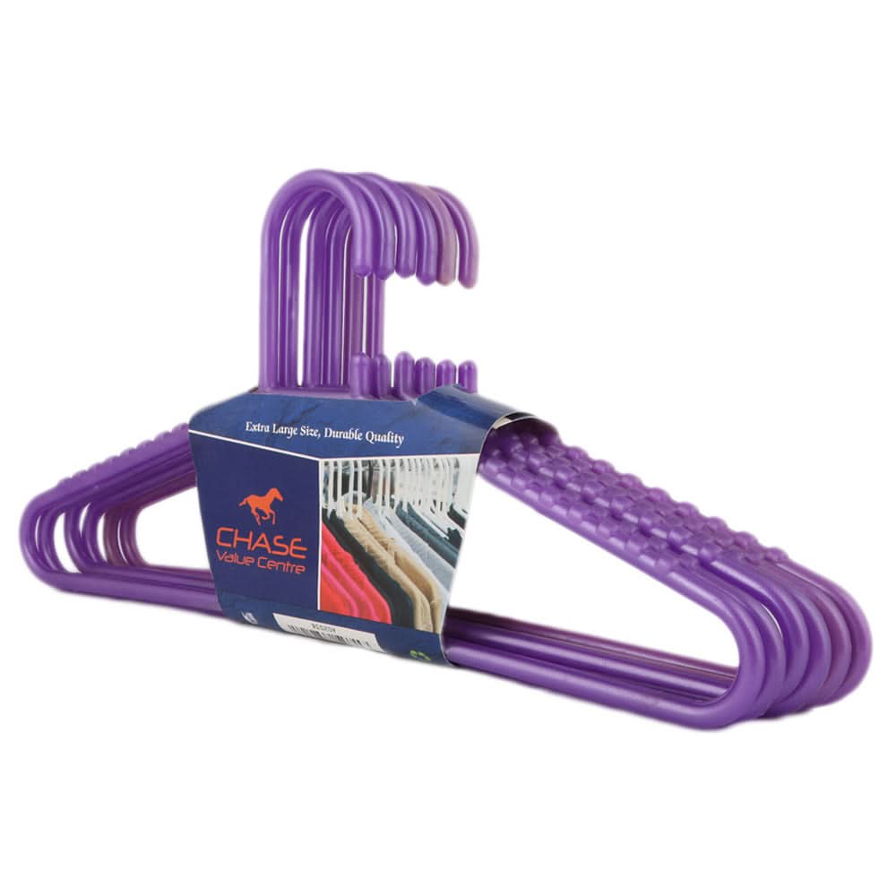 Cloth Hanger 6 Pcs - Purple, Home & Lifestyle, Accessories, Chase Value, Chase Value