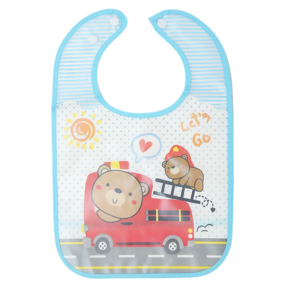 Baby Palstic Bib Plain BIB-0041 - Blue, Kids, Bibs, Chase Value, Chase Value