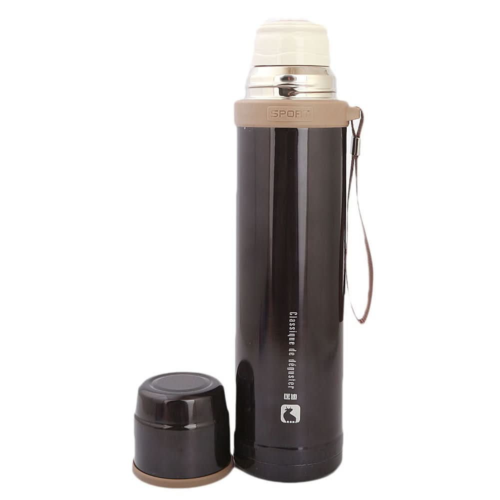 Flask Long Shine 1 LTR - Black, Home & Lifestyle, Glassware & Drinkware, Chase Value, Chase Value