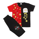 Boys Half Sleeves Short Suit 20-22 1217 - Black, Kids, Boys Sets And Suits, Chase Value, Chase Value