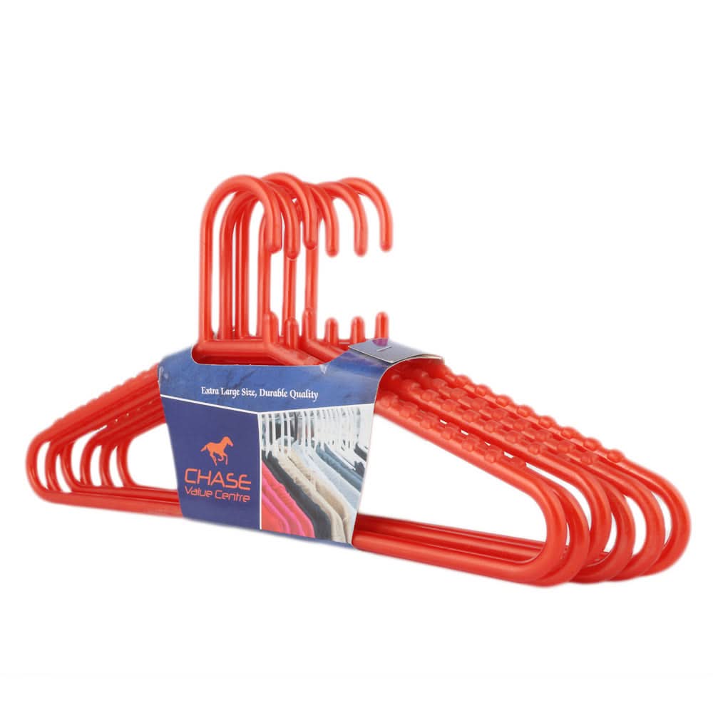 Cloth Hanger 6 Pcs - Red, Home & Lifestyle, Accessories, Chase Value, Chase Value