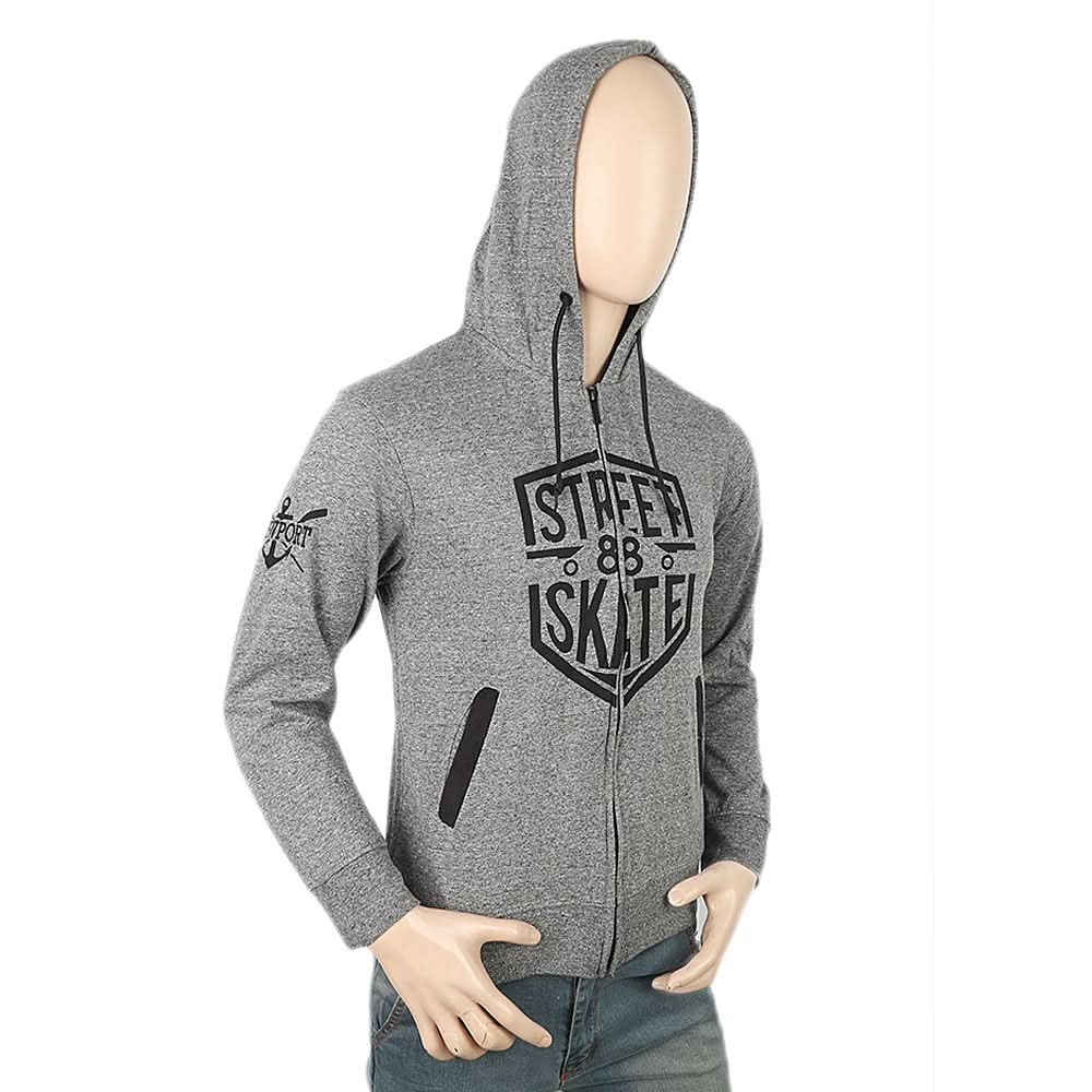Mens Fleece Zip Jacket - Dark Grey, Men, Jackets and Hoodies, Chase Value, Chase Value