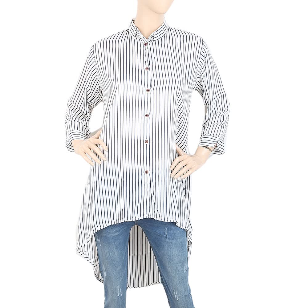 Women's Western Top With Front Open - White, Women, T-Shirts And Tops, Chase Value, Chase Value