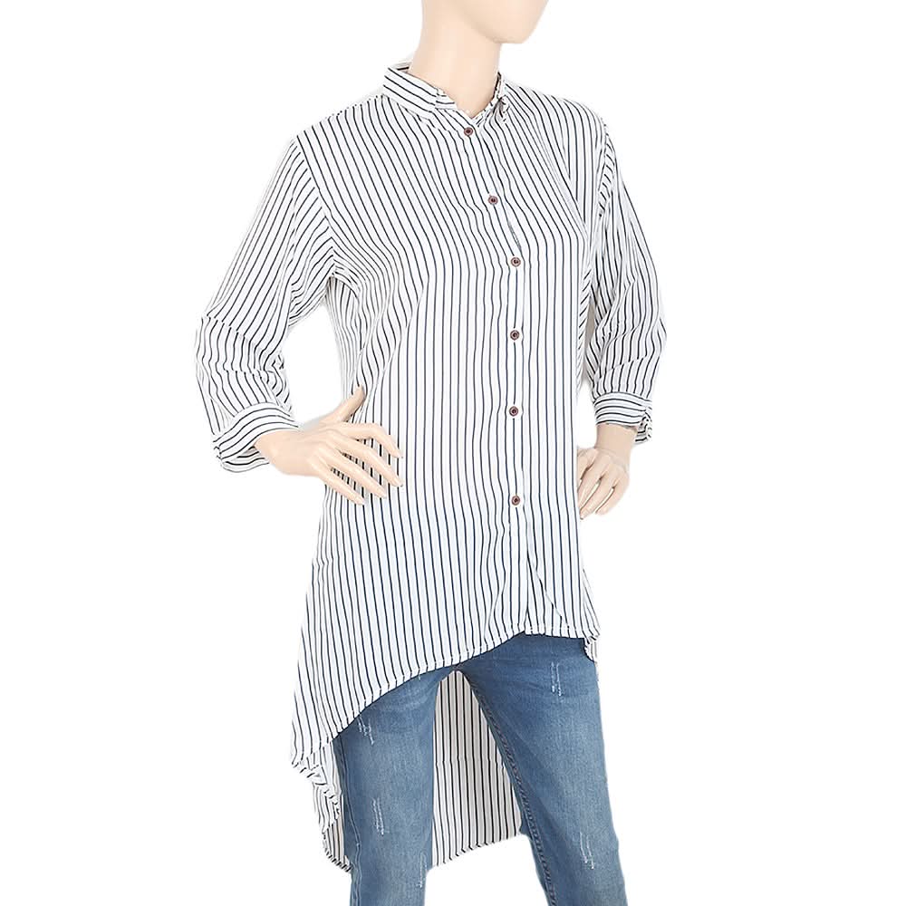 Women's Western Top With Front Open - White, Women, T-Shirts And Tops, Chase Value, Chase Value