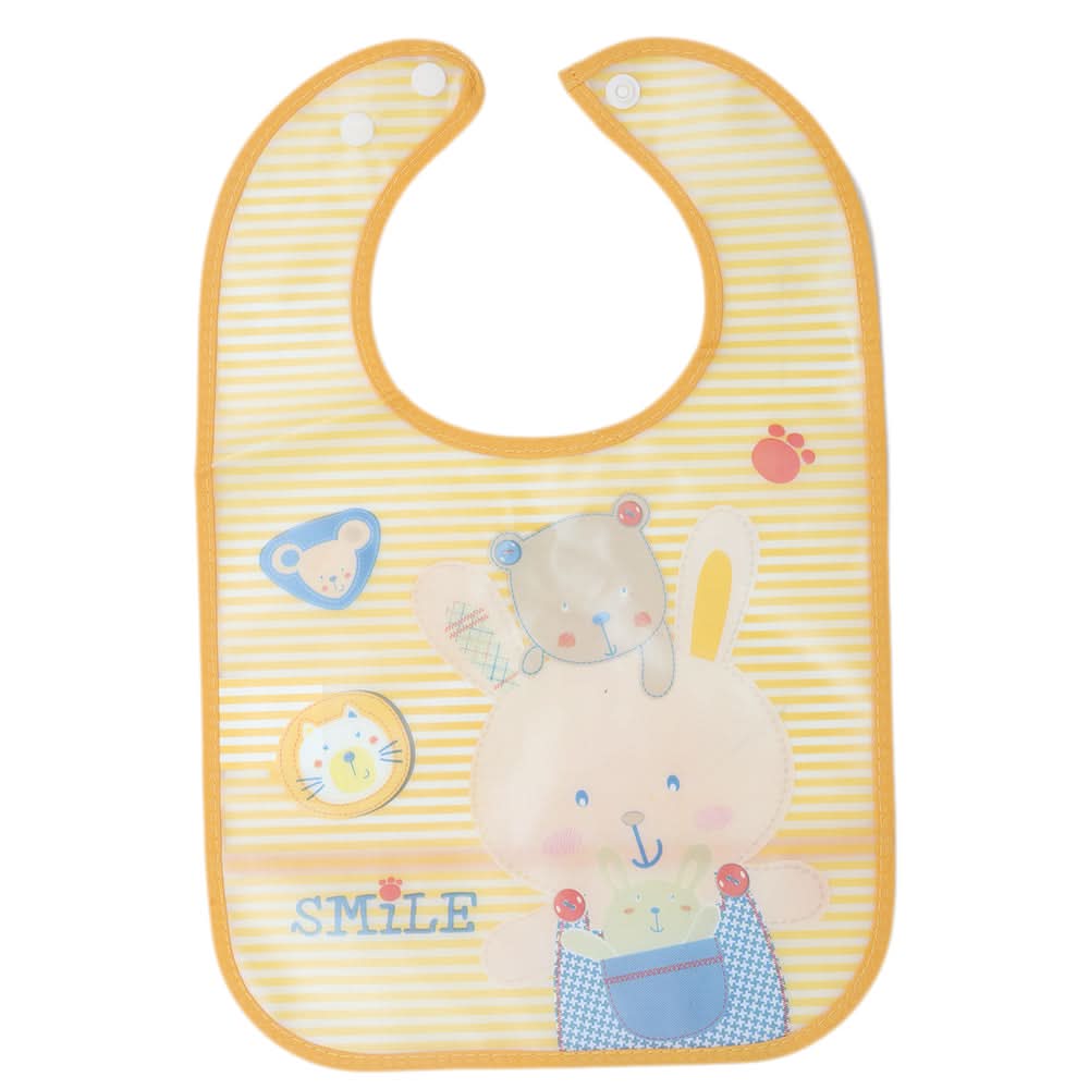 Baby Palstic Bib Plain BIB-0041 - Orange, Kids, Bibs, Chase Value, Chase Value