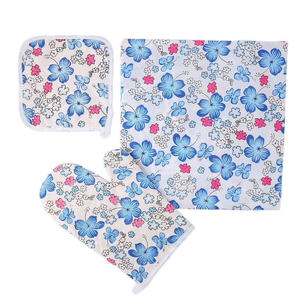 Kitchen Apron Set 3 Pcs - Blue, Home & Lifestyle, Kitchen Tools And Accessories, Chase Value, Chase Value