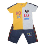 Boys Half Sleeves Short Suit - Mustard, Kids, Boys Sets And Suits, Chase Value, Chase Value