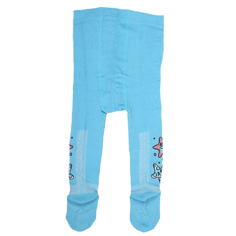 Newborn Girls Printed Leggings - Blue, Kids, NB Boys Shorts And Pants, Kids, NB Girls Shorts Skirts And Pants, Chase Value, Chase Value