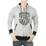 Men's Fleece Zip Jacket - Black & White, Men, Jackets and Hoodies, Chase Value, Chase Value