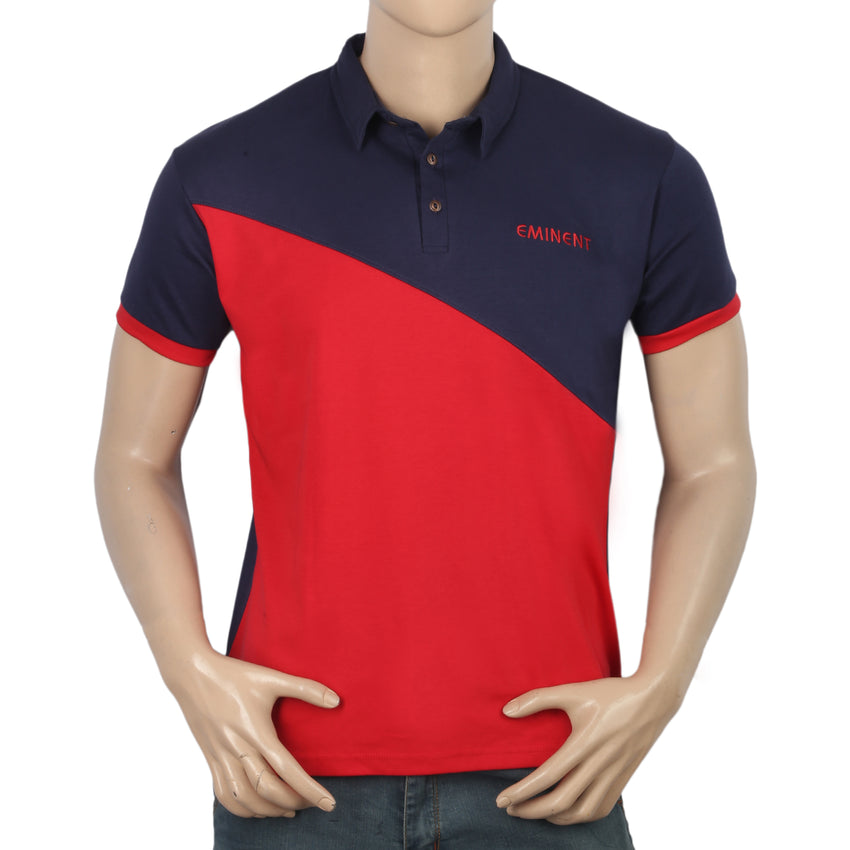 Men's Eminent Half Sleeves Polo T-Shirt - Navy Blue, Men, T-Shirts And Polos, Eminent, Chase Value