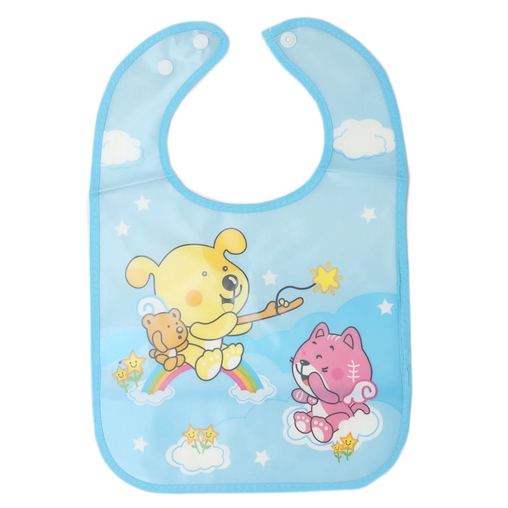 Baby Palstic Bib Plain BIB-0041 - Blue, Kids, Bibs, Chase Value, Chase Value