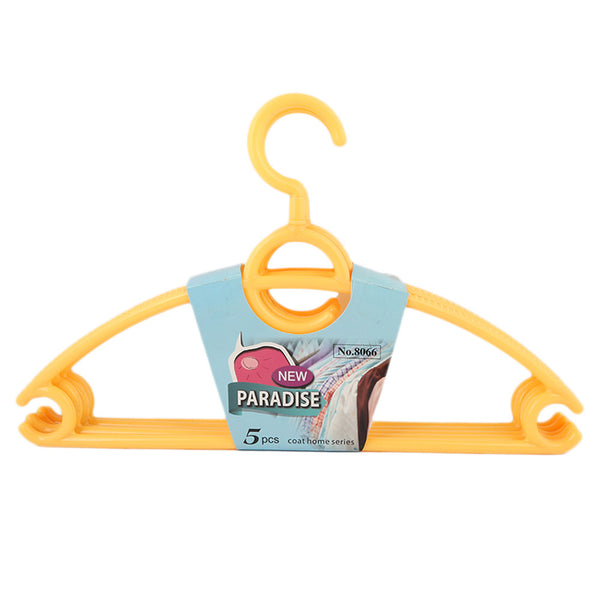 Cloth Hanger 5 Pcs - Yellow, Home & Lifestyle, Accessories, Chase Value, Chase Value