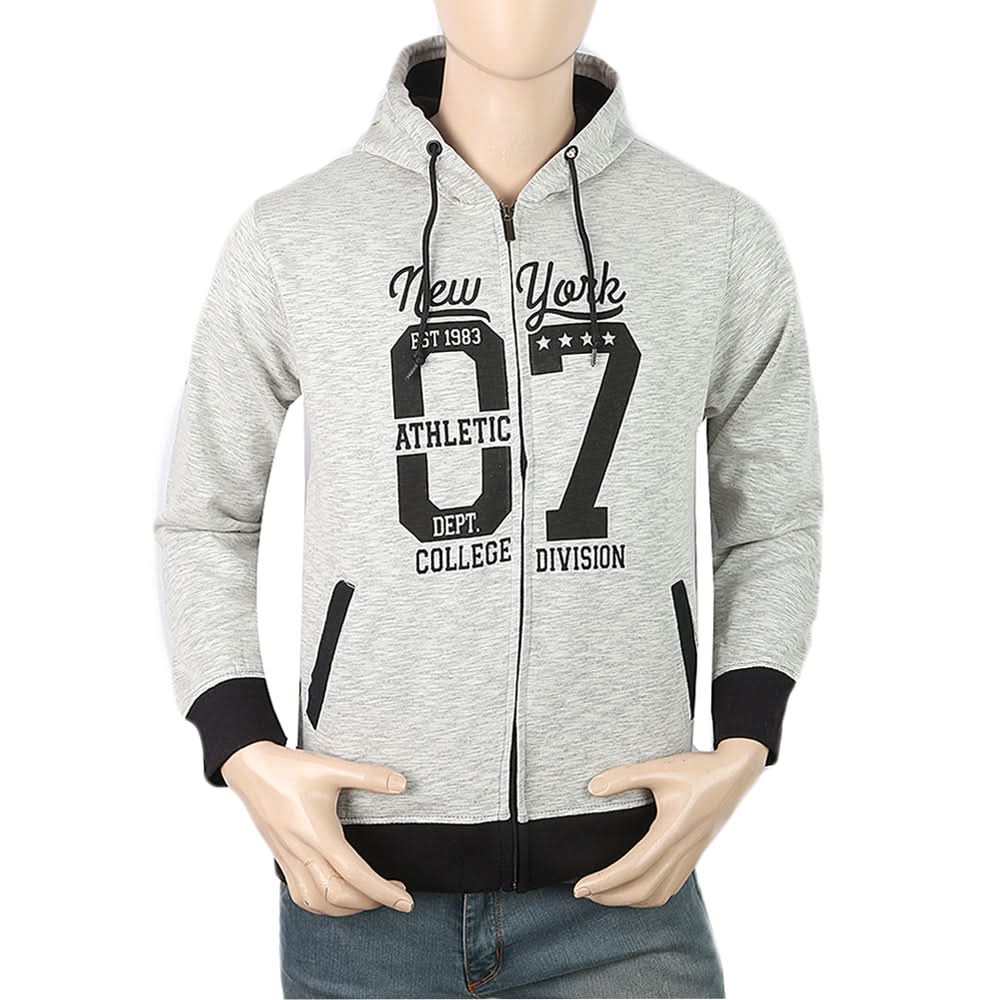Men's Fleece Zip Jacket - Black & White, Men, Jackets and Hoodies, Chase Value, Chase Value