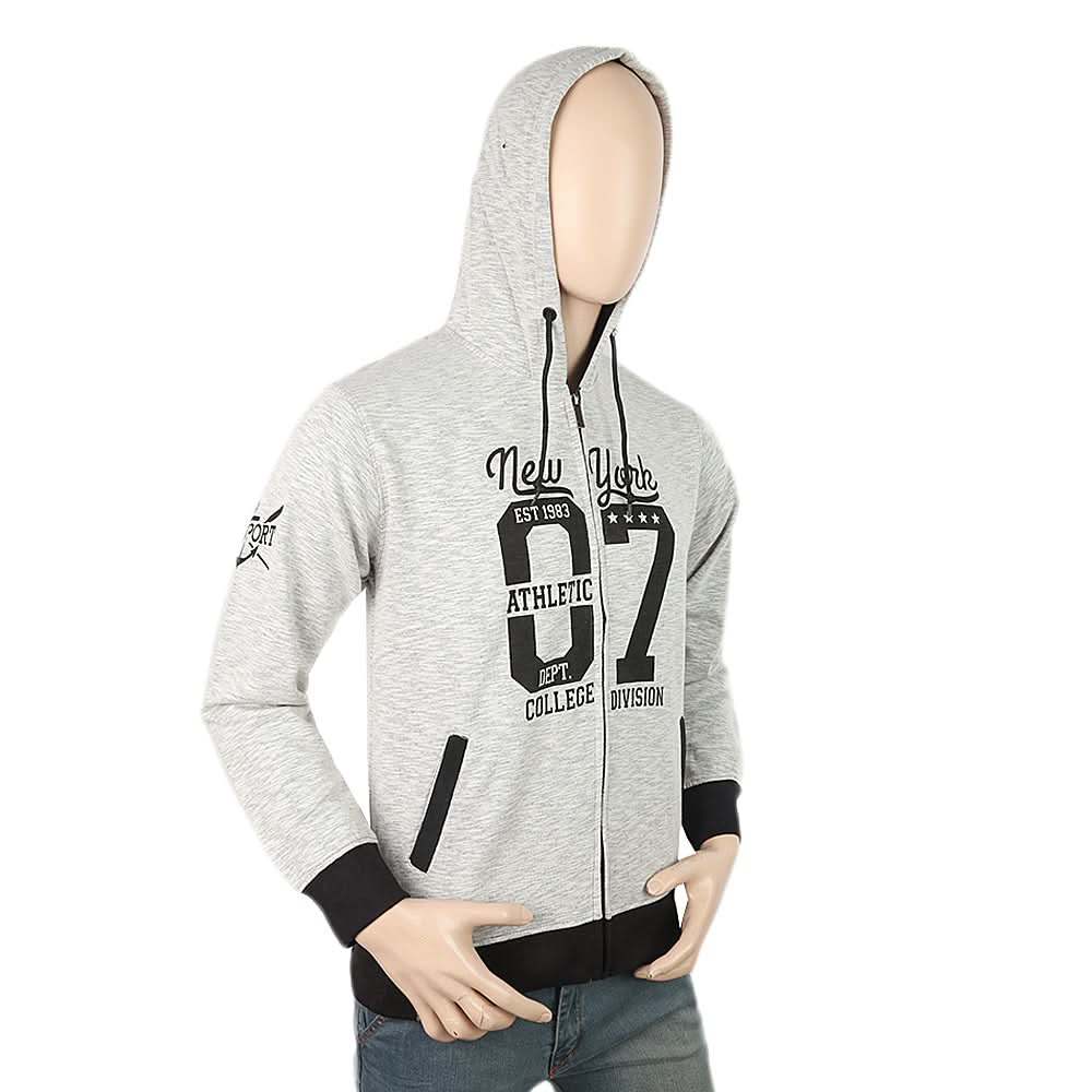 Men's Fleece Zip Jacket - Black & White, Men, Jackets and Hoodies, Chase Value, Chase Value