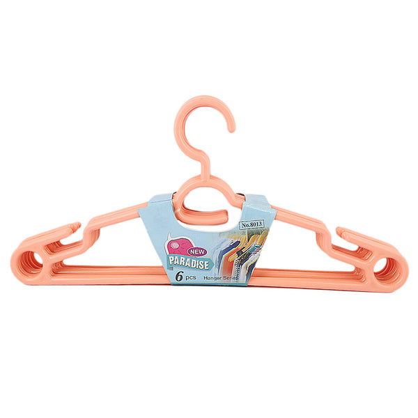 Cloth Hanger 6 Pcs - Peach, Home & Lifestyle, Accessories, Chase Value, Chase Value