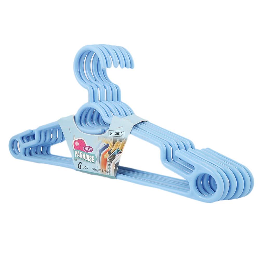 Cloth Hanger 6 Pcs - Blue, Home & Lifestyle, Accessories, Chase Value, Chase Value