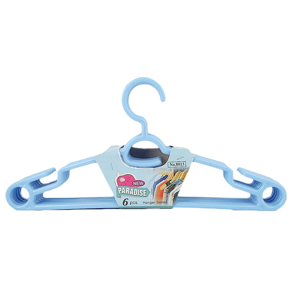 Cloth Hanger 6 Pcs - Blue, Home & Lifestyle, Accessories, Chase Value, Chase Value