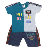 Boys Half Sleeves Short Suit 1189 - Sea Green, Kids, Boys Sets And Suits, Chase Value, Chase Value