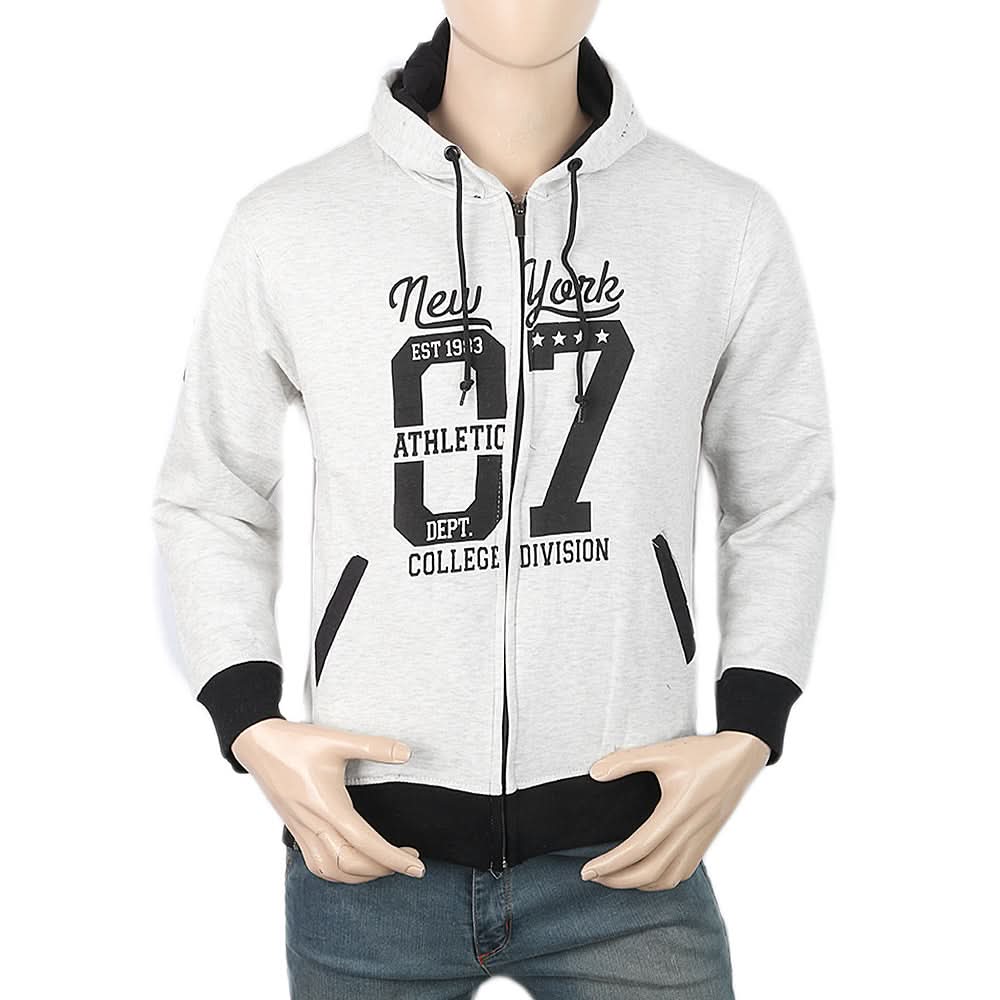 Men's Fleece Jacket - White, Men, Jackets and Hoodies, Chase Value, Chase Value