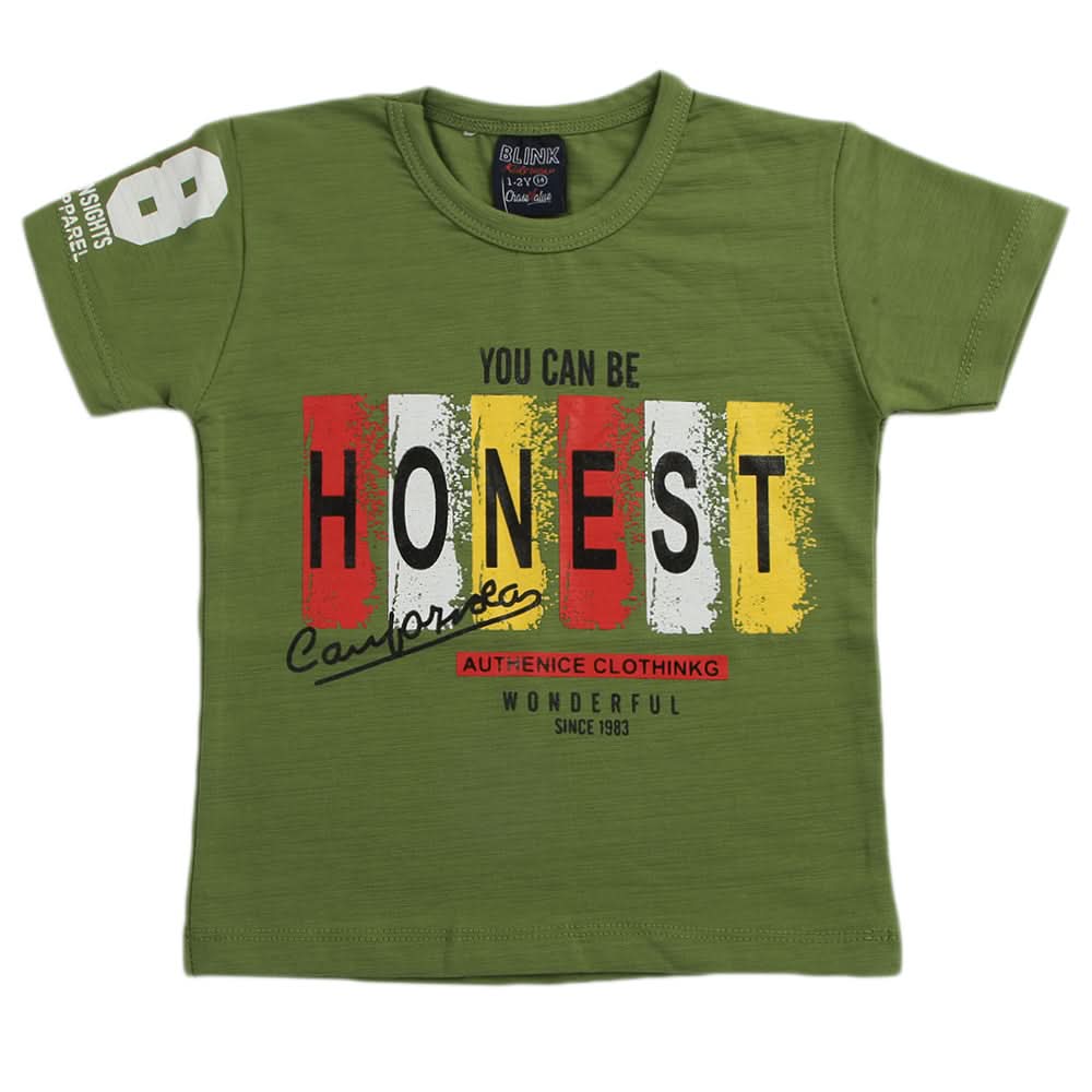 Boys Half Sleeves T-Shirt - Green, Boys T-Shirts, Chase Value, Chase Value