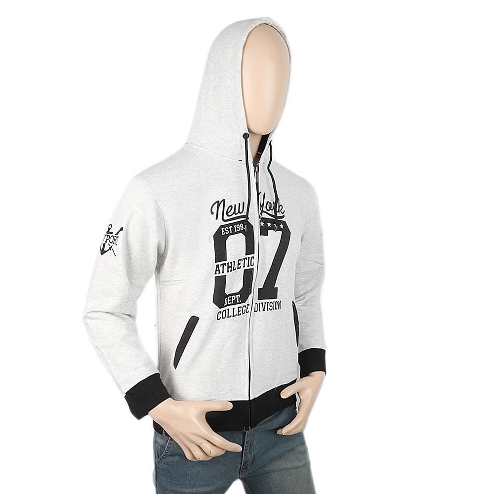 Men's Fleece Jacket - White, Men, Jackets and Hoodies, Chase Value, Chase Value