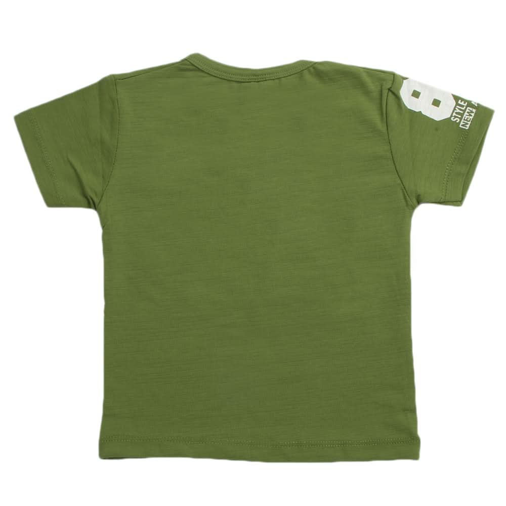 Boys Half Sleeves T-Shirt - Green, Boys T-Shirts, Chase Value, Chase Value