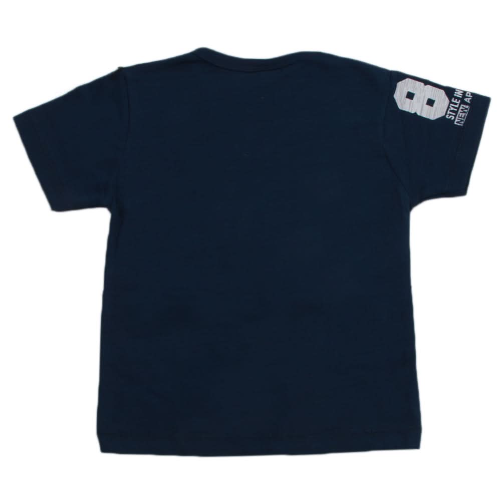Boys Half Sleeves T-Shirt - Navy Blue, Boys T-Shirts, Chase Value, Chase Value