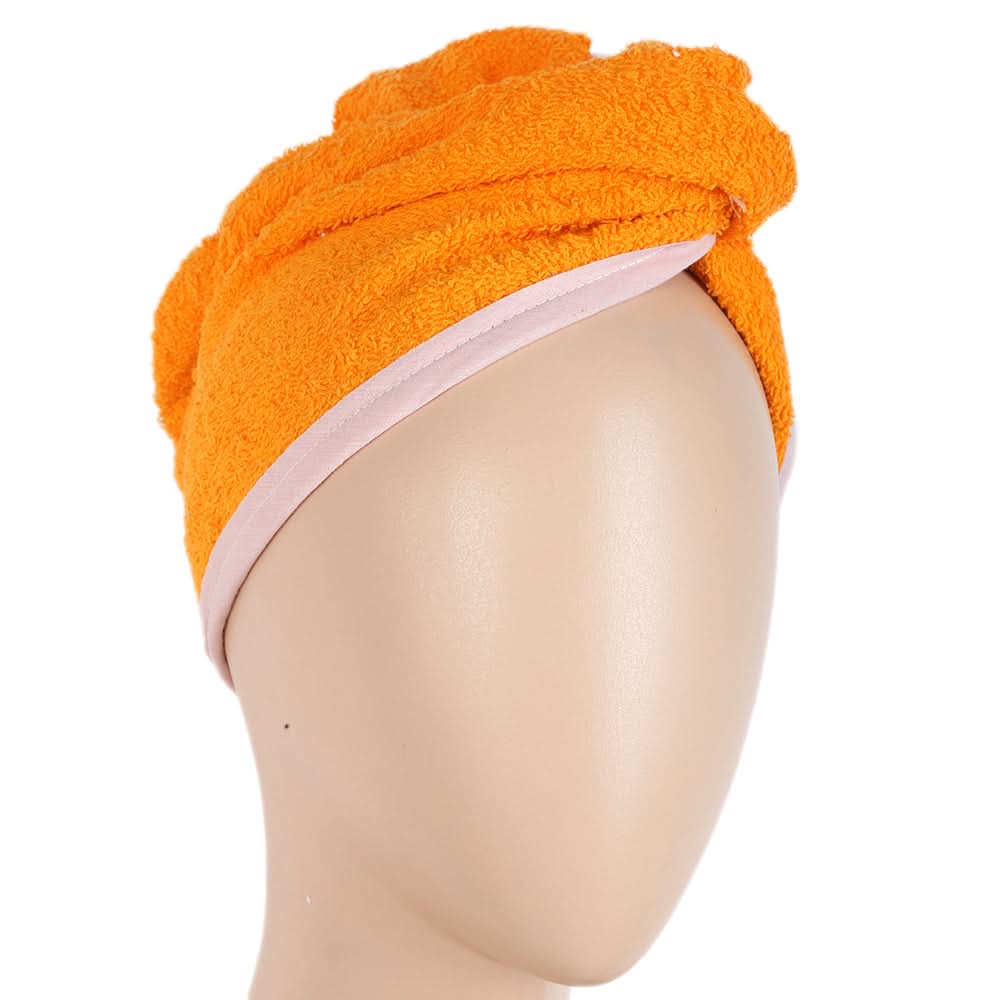 Women's Bath Towel Cap 23x9cm - Mustard, Home & Lifestyle, Bath Towels, Chase Value, Chase Value