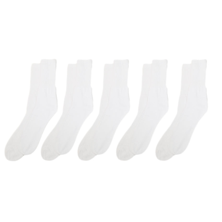 Men's Sports Cat Socks Pack Of 5 - White, Men, Mens Socks, Chase Value, Chase Value