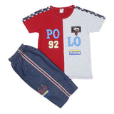 Boys Half Sleeves Short Suit - Maroon, Kids, Boys Sets And Suits, Chase Value, Chase Value