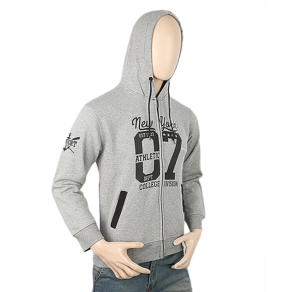 Men's Fleece Zip Jacket - Grey, Men, Jackets and Hoodies, Chase Value, Chase Value