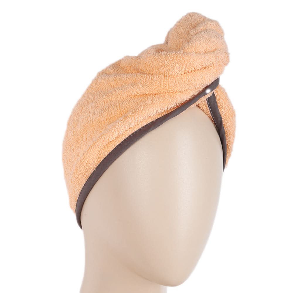 Women's Bath Towel Cap 23x9cm - Orange, Home & Lifestyle, Bath Towels, Chase Value, Chase Value