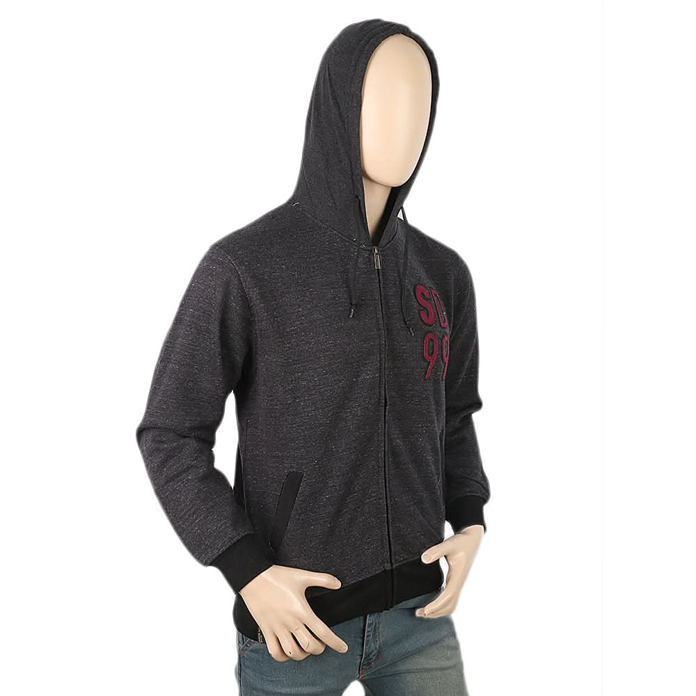 Mens Fleece Zip Jacket - Dark Grey, Men, Jackets and Hoodies, Chase Value, Chase Value