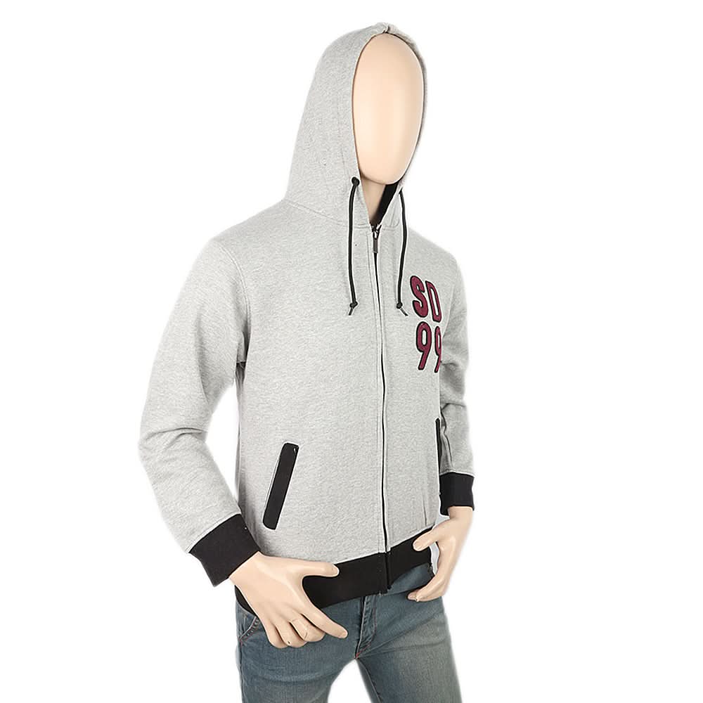 Men's Fleece Zip Jacket - Grey, Men, Jackets and Hoodies, Chase Value, Chase Value