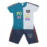 Boys Half Sleeves Short Suit - Sea Green, Kids, Boys Sets And Suits, Chase Value, Chase Value