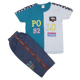 Boys Half Sleeves Short Suit - Sea Green, Kids, Boys Sets And Suits, Chase Value, Chase Value