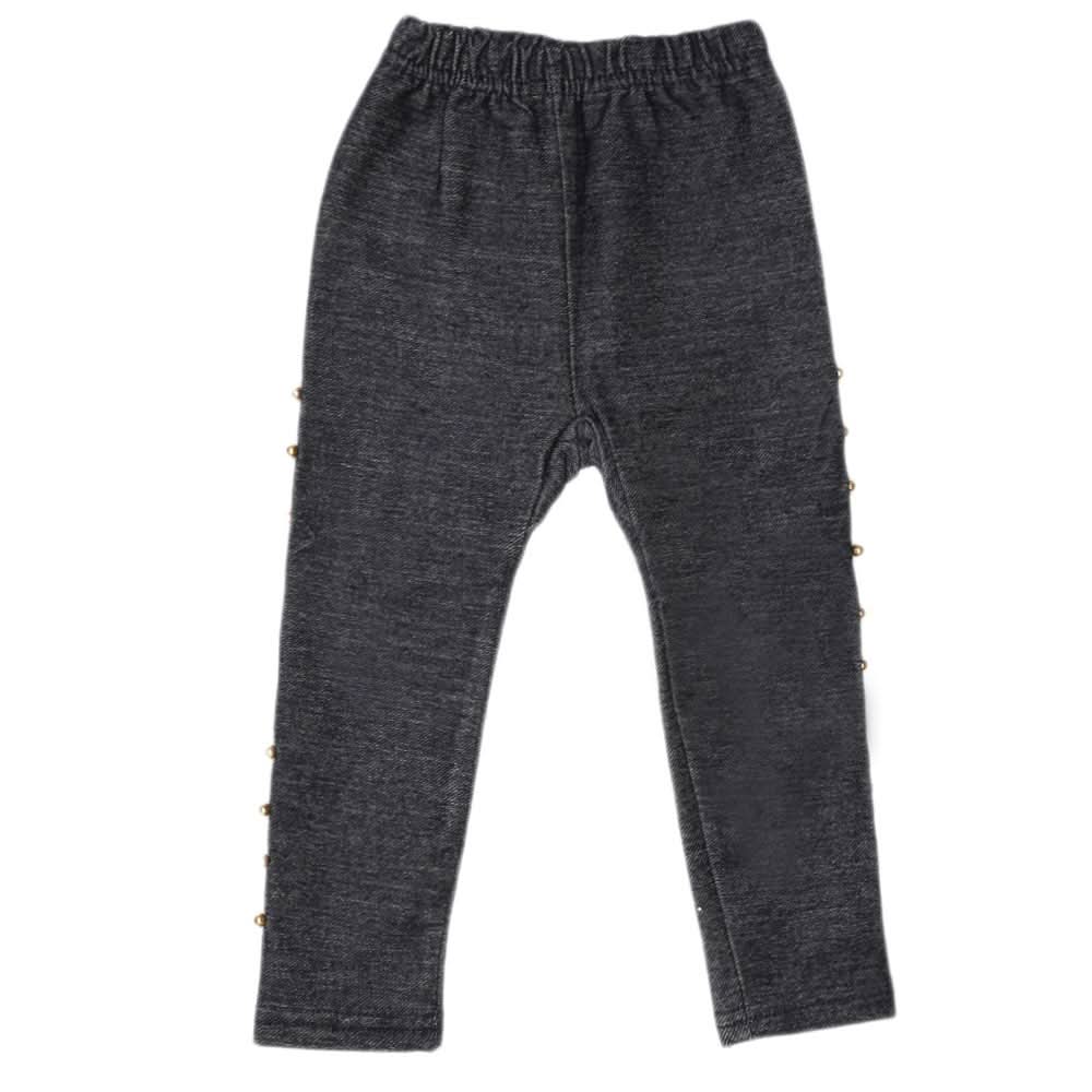 Girls Denim Tight Steel Blue B, Kids, Pants And Capri, Chase Value, Chase Value