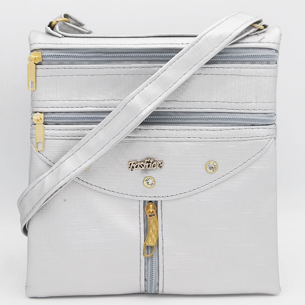 Women's Shoulder Bag 8665 - Silver, Women, Bags, Chase Value, Chase Value