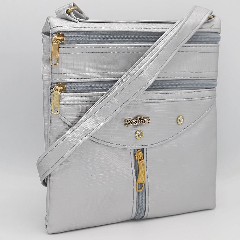 Women's Shoulder Bag 8665 - Silver, Women, Bags, Chase Value, Chase Value