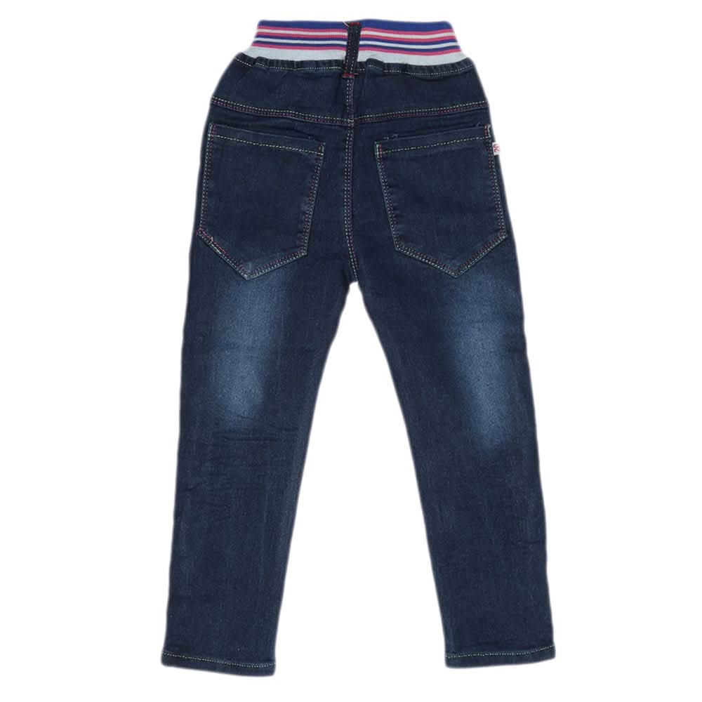 Girls Denim Pant - Dark Blue, Kids, Pants And Capri, Chase Value, Chase Value