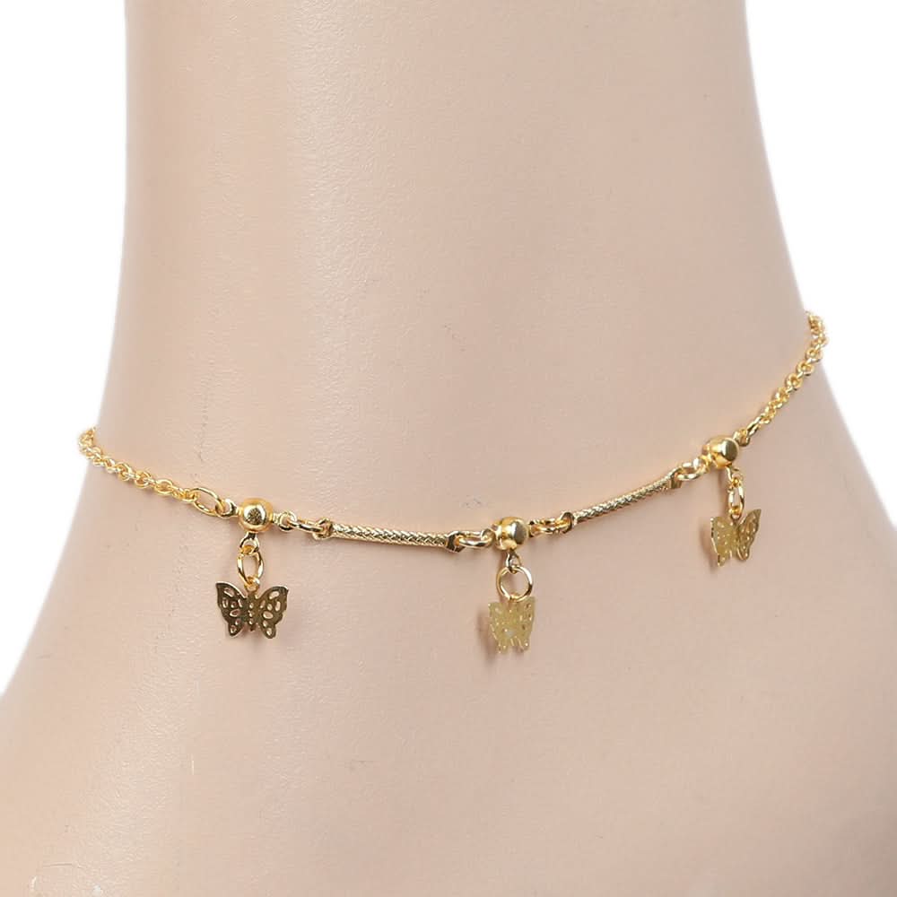 Women's Anklet - Golden, Women, Foot Jewellery, Chase Value, Chase Value