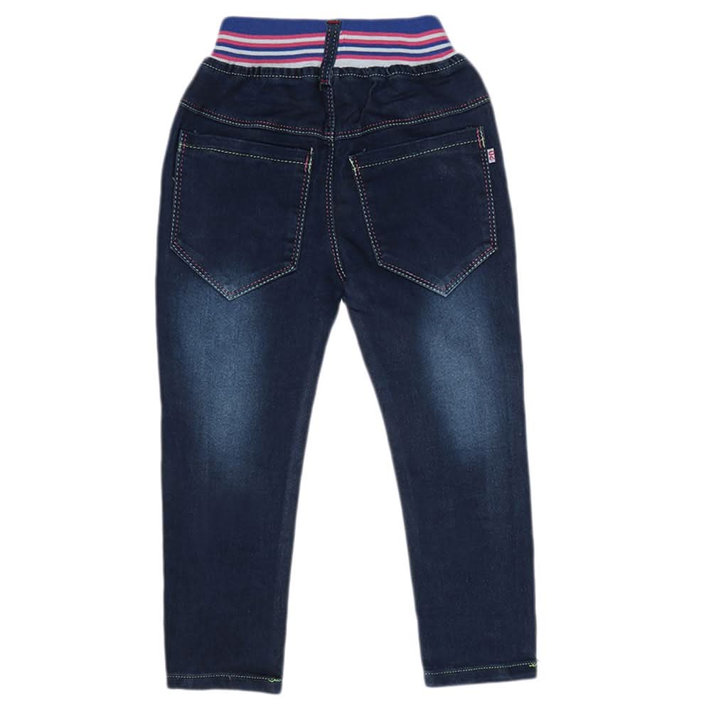 Girls Denim Pant - Blue, Kids, Pants And Capri, Chase Value, Chase Value