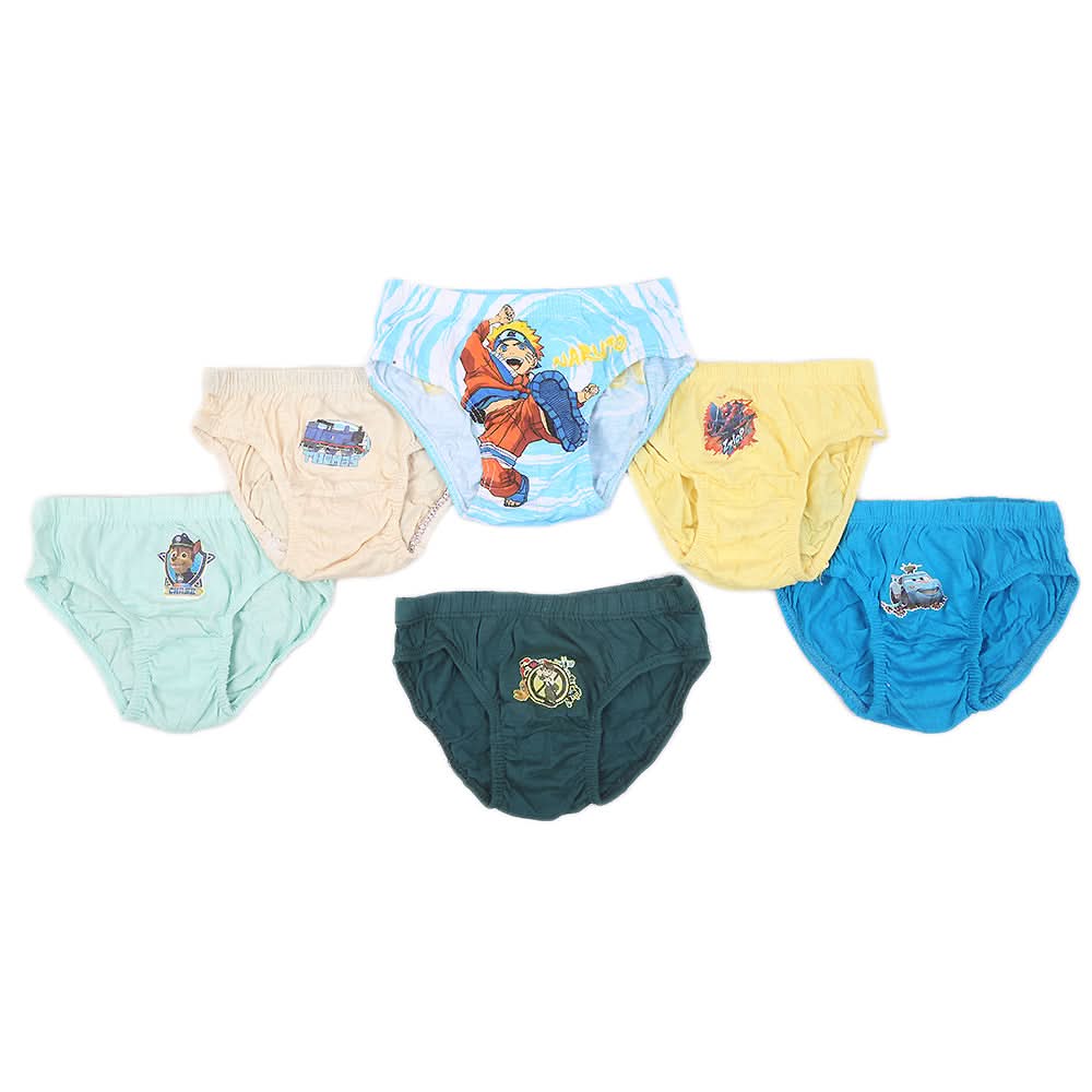 Boys Underwear Pack Of 6 - Multi, Kids, Boys Underwear, Chase Value, Chase Value