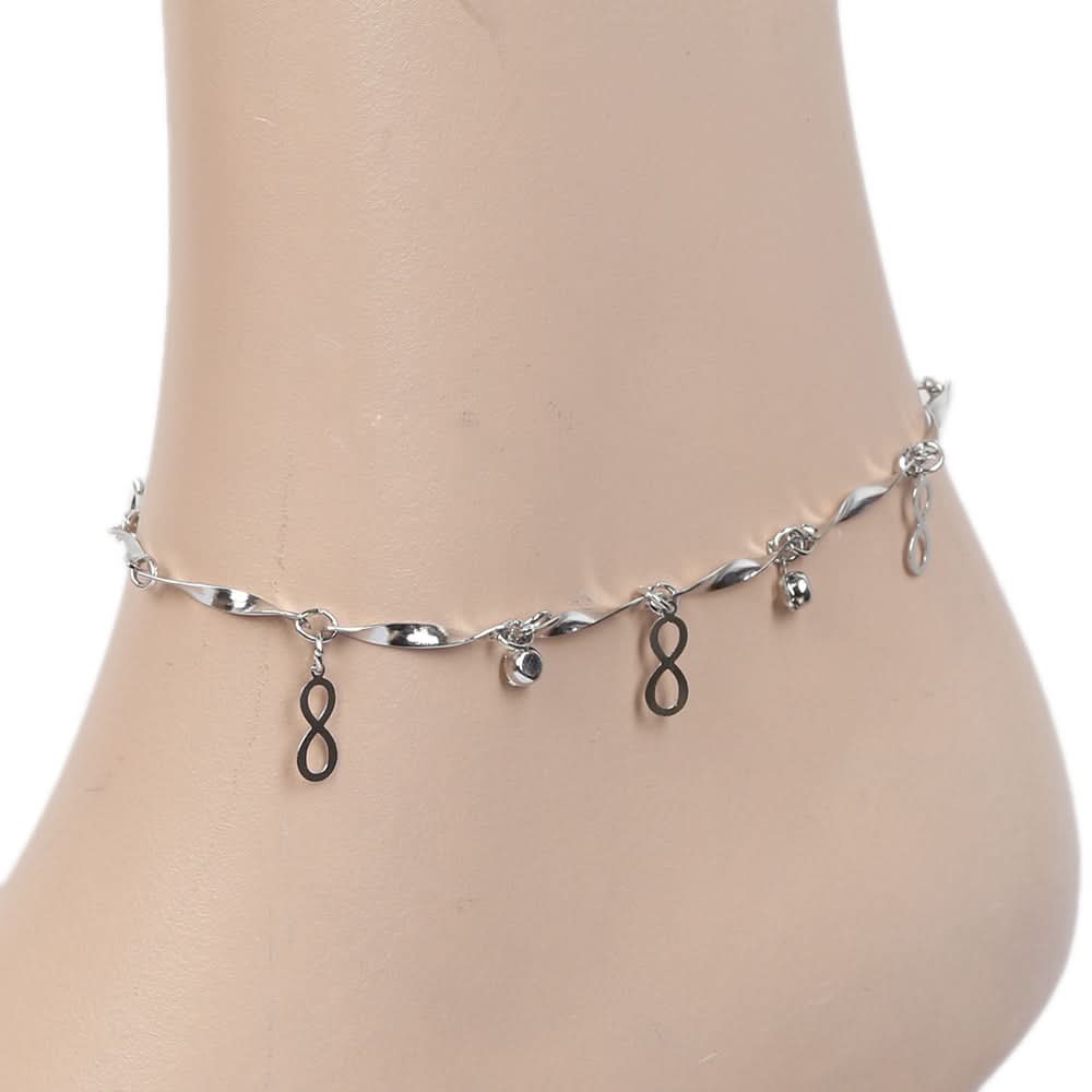 Women's Anklet - Silver, Women, Foot Jewellery, Chase Value, Chase Value