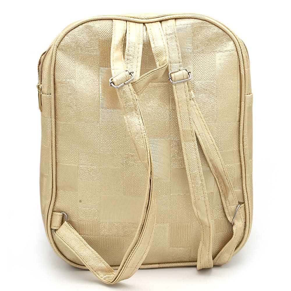 Girls Backpack 6558 - Golden, Kids, School And Laptop Bags, Chase Value, Chase Value