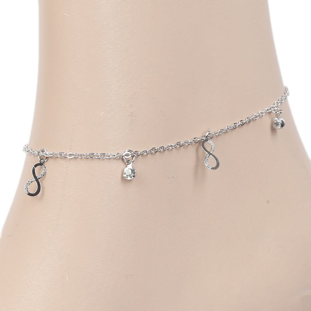 Women's Anklet - Silver, Women, Foot Jewellery, Chase Value, Chase Value