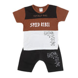 Boys Half Sleeves Short Suit 1228 - Brown, Kids, Boys Sets And Suits, Chase Value, Chase Value
