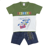 Boys Half Sleeves Short Suit 1207 - Green, Kids, Boys Sets And Suits, Chase Value, Chase Value