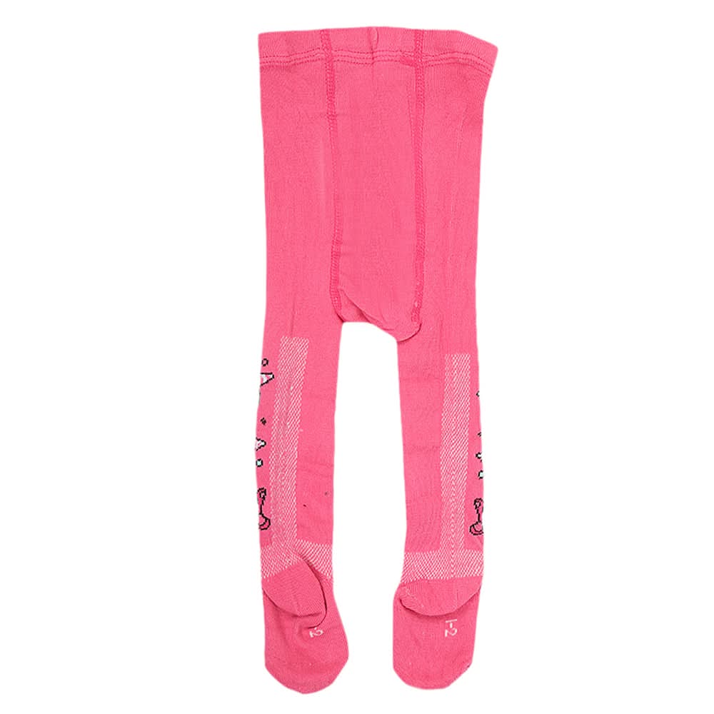 Newborn Girls Printed Leggings - Dark Pink, Kids, NB Boys Shorts And Pants, Kids, NB Girls Shorts Skirts And Pants, Chase Value, Chase Value